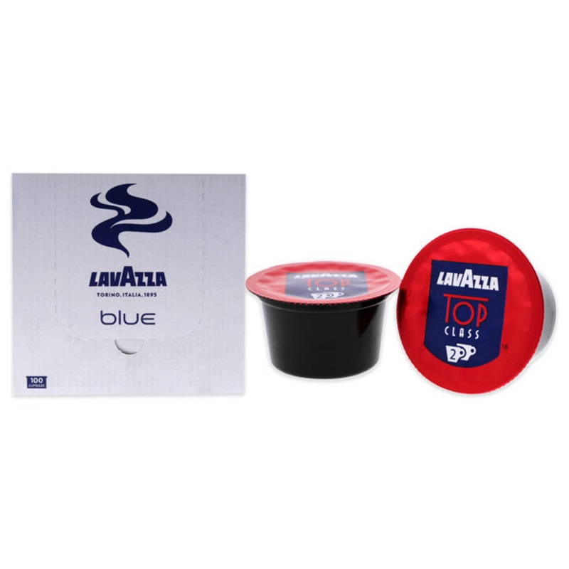 Blue Top Class 2 Roast Ground Coffee Pods by Lavazza for Unisex - 100 Pods Coffee