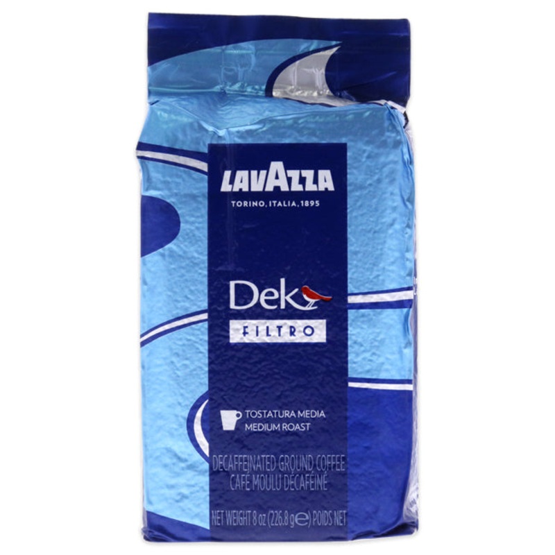 Dek Filtro Medium Roast Decaffeinated Ground Coffee by Lavazza for Unisex - 8 oz Coffee