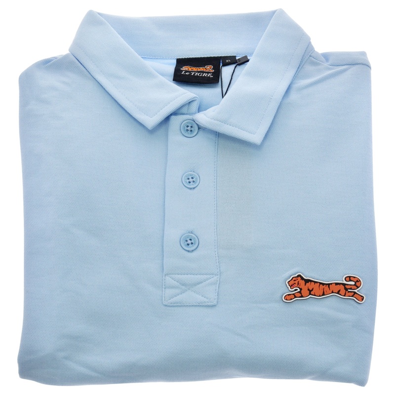 Classic Cotton Polo Shirt - Sky Blue by Le Tigre for Men - 1 Pc Shirt (XL)