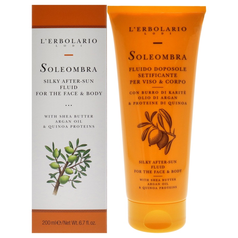 Soleombra Silky After-Sun Fluid by LErbolario for Unisex - 6.7 oz Fluid