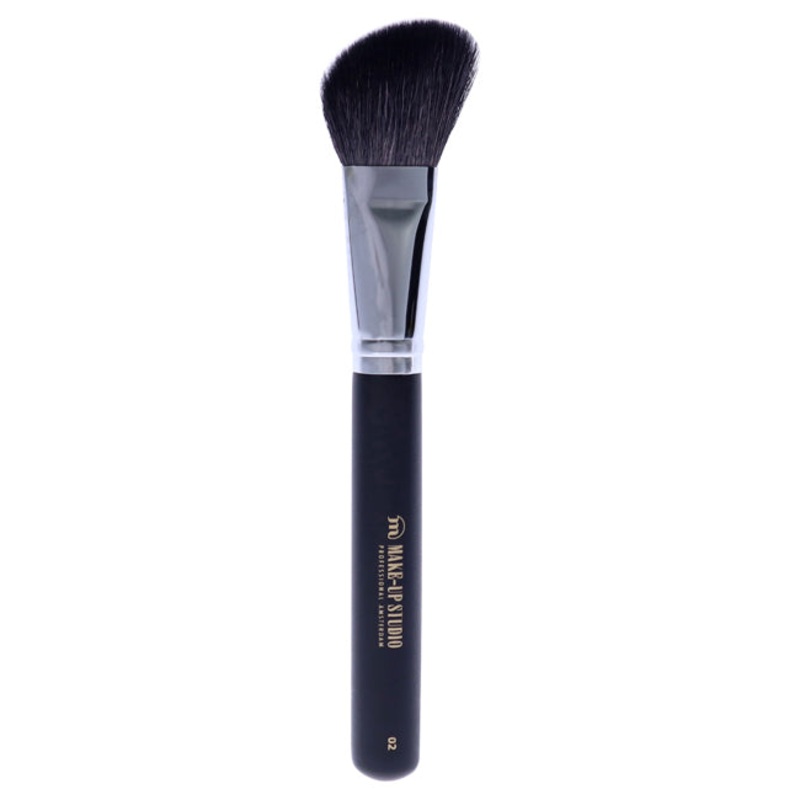 Blusher Brush Angle Shaped Goat Hair - 2 by Make-Up Studio for Women - 1 Pc Brush
