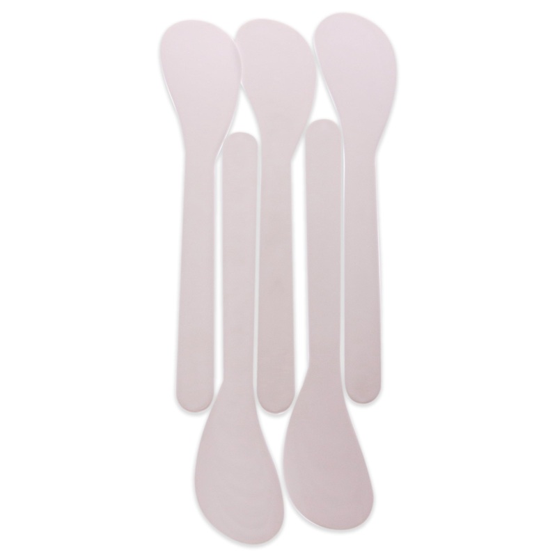 Spatula Round Tip Plastic - White by Marianna for Unisex - 12 Pc Applicator