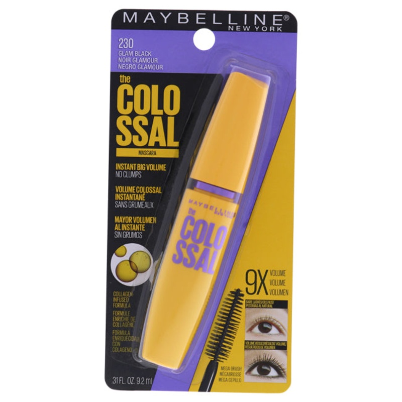 The Colossal Volum Express Mascara - 230 Glam Black by Maybelline for Women - 0.31 oz Mascara