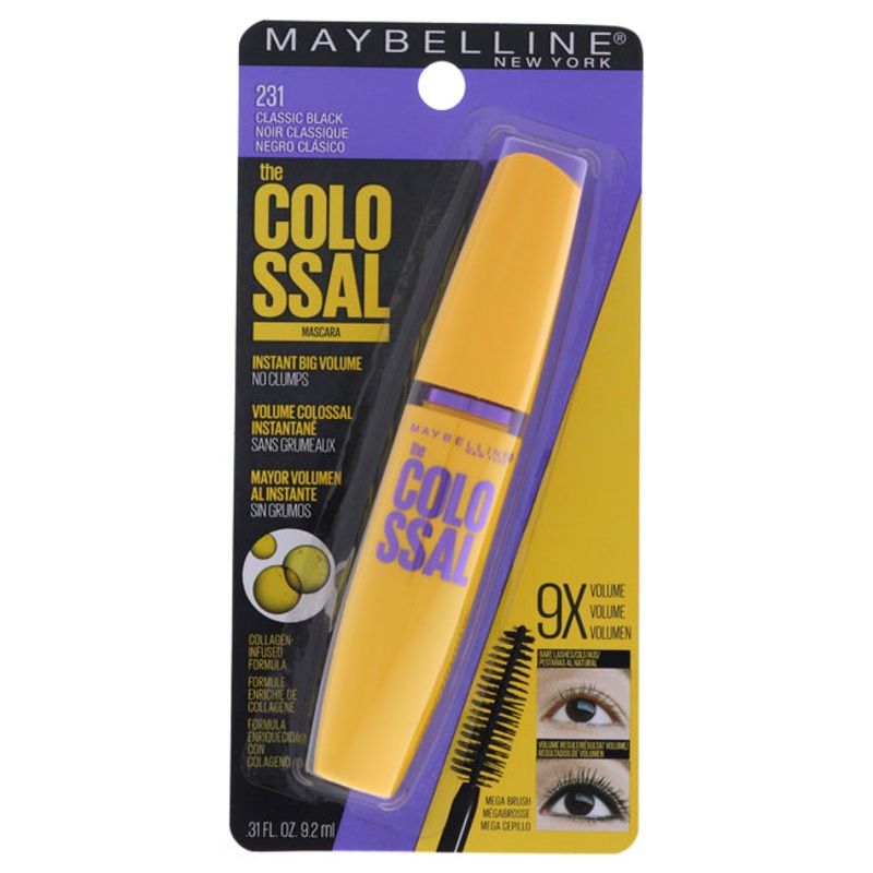 The Colossal Volum Express Mascara - 231 Classic Black by Maybelline for Women - 0.31 oz Mascara