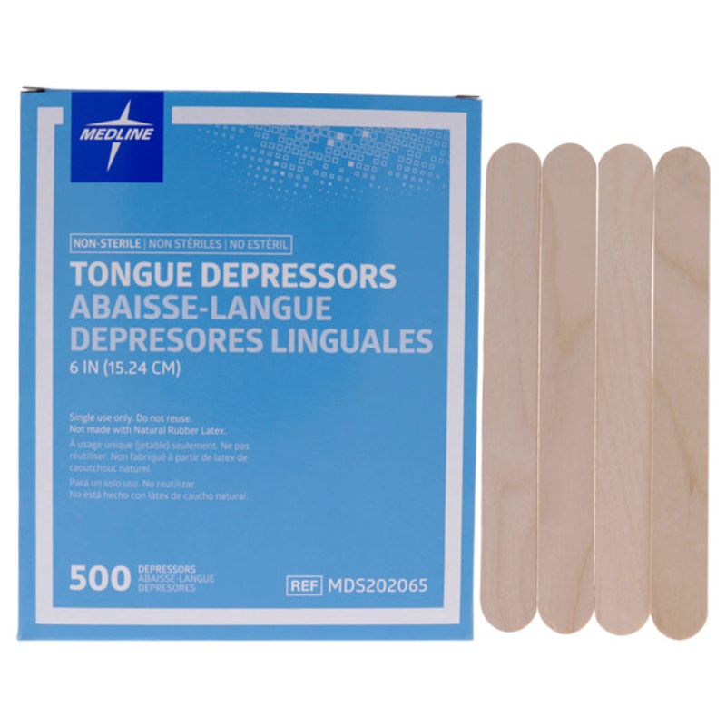Tongue Depressors No-Sterile by Medline for Unisex - 500 Pc Depressors