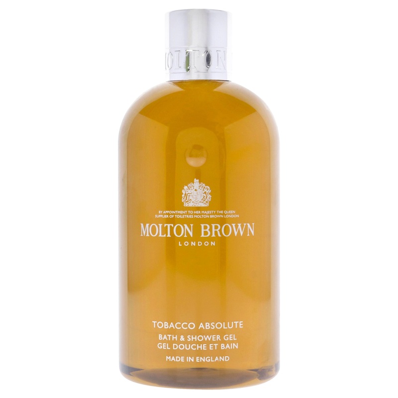 Tobacco Absolute Bath and Shower Gel by Molton Brown for Men - 10 oz Shower Gel