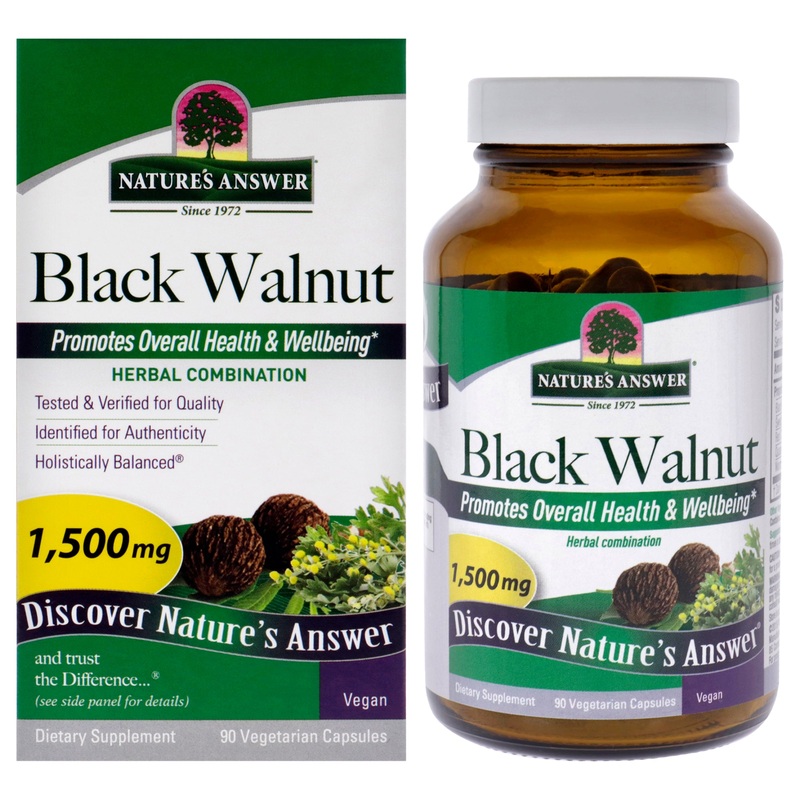 Black Walnut - 1500mg by Natures Answer for Unisex - 90 Count Capsules