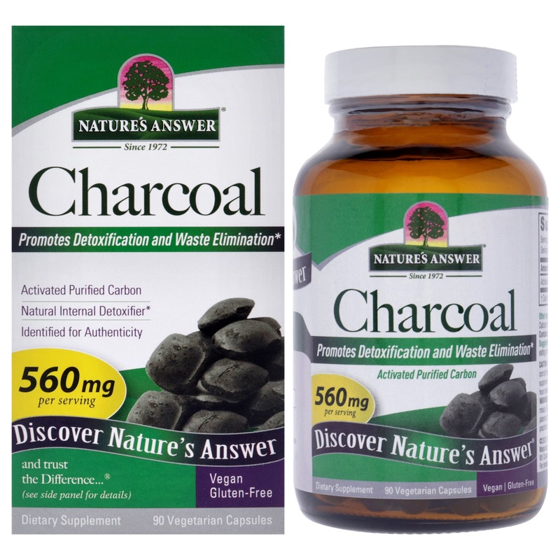 Charcoal - 560mg by Natures Answer for Unisex - 90 Count Capsules