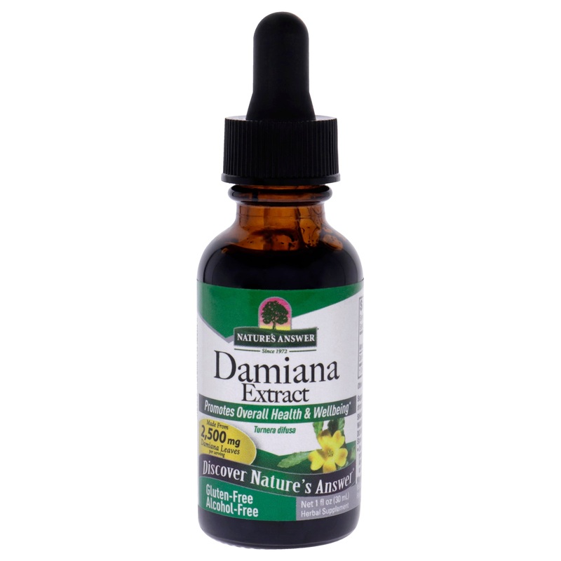 Damiana Extract - 2500mg by Natures Answer for Women - 1 oz Dietary Supplement
