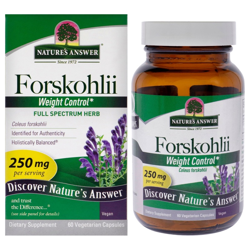 Forskohlii - 250mg by Natures Answer for Unisex - 60 Count Capsules