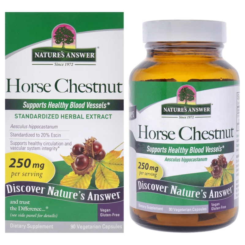 Horse Chestnut - 250mg by Natures Answer for Unisex - 90 Count Capsules