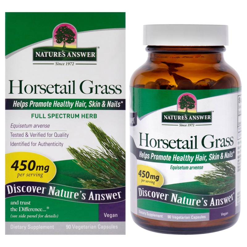 Horsetail Grass - 450mg by Natures Answer for Unisex - 90 Count Capsules