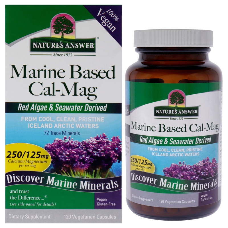 Marine Based Cal-Mag - 250-125mg by Natures Answer for Unisex - 120 Count Capsules