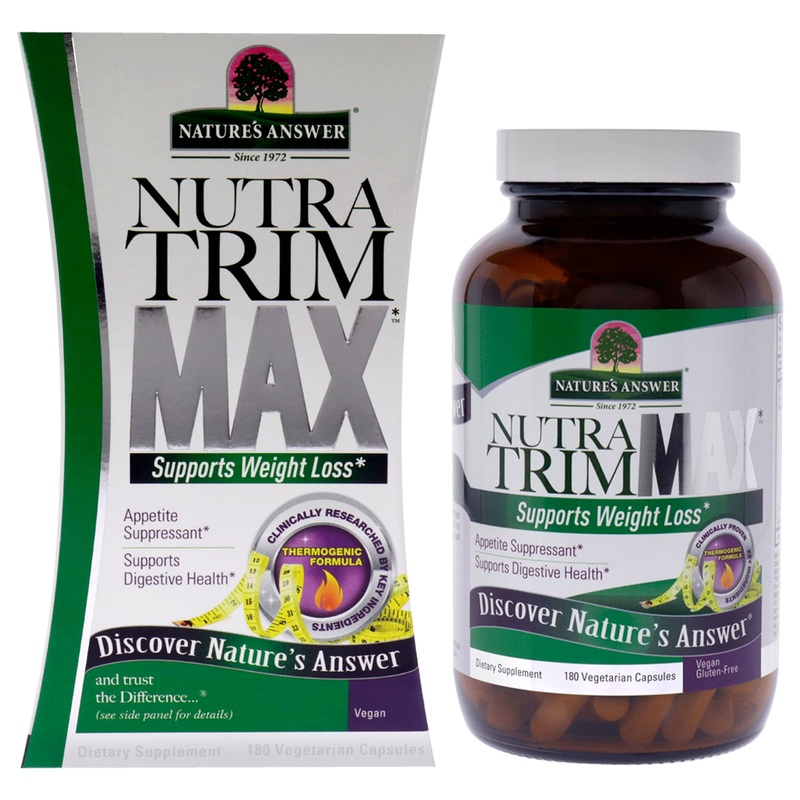 Nutra Trim Max by Natures Answer for Unisex - 180 Count Capsules