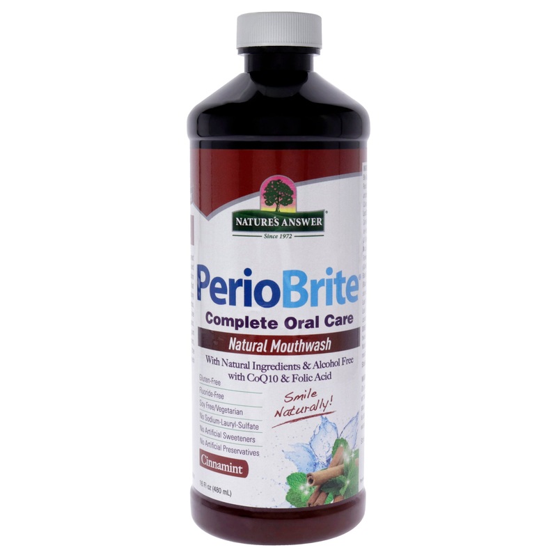 Periobrite Mouthwash - Cinnamint by Natures Answer for Unisex - 16 oz Mouth Wash