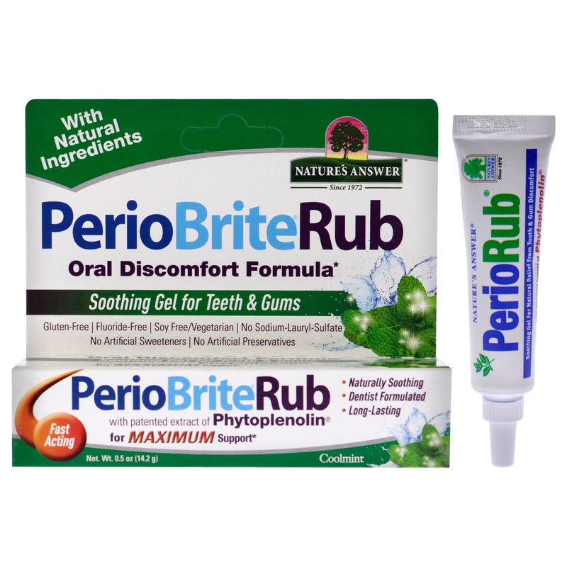 Periobrite Rub - Coolmint by Natures Answer for Unisex - 0.5 oz Dietary Supplement