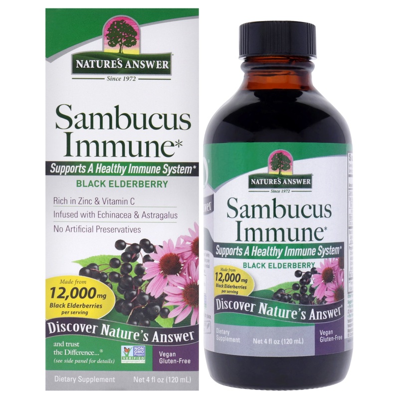 Sambucus Immune - 12000mg by Natures Answer for Unisex - 4 oz Dietary Supplement