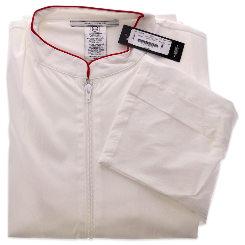 Signature Tunics Urban Fusion - White-Red by Noel Asmar for Women - 1 Pc Tunic (3XL)