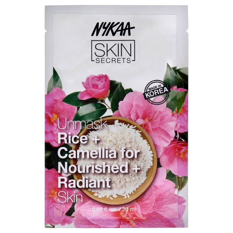 Skin Secrets Sheet Mask - Rice and Camellia by Nykaa Naturals for Women - 1 Pc Mask