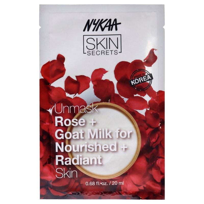 Skin Secrets Sheet Mask - Rose and Goat Milk by Nykaa Naturals for Women - 1 Pc Mask
