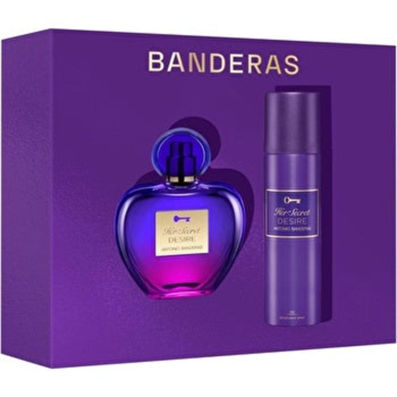 Antonio Banderas Her Secret Desire Woman Set Eau De Toilette & Deodorant Spray150ml 80ml