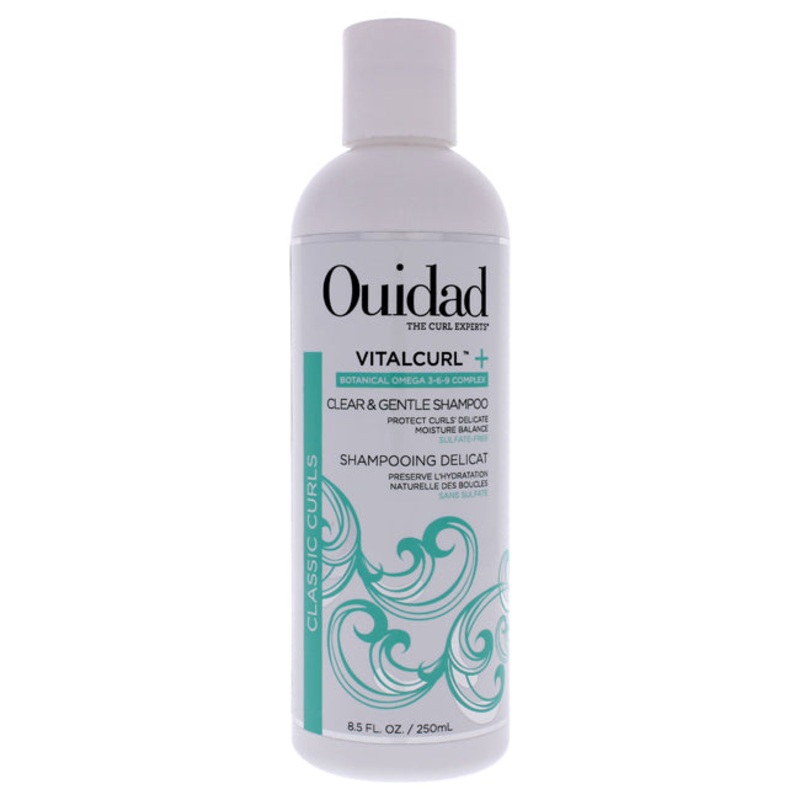 VitalCurl Plus Clear and Gentle Shampoo by Ouidad for Unisex - 8.5 oz Shampoo