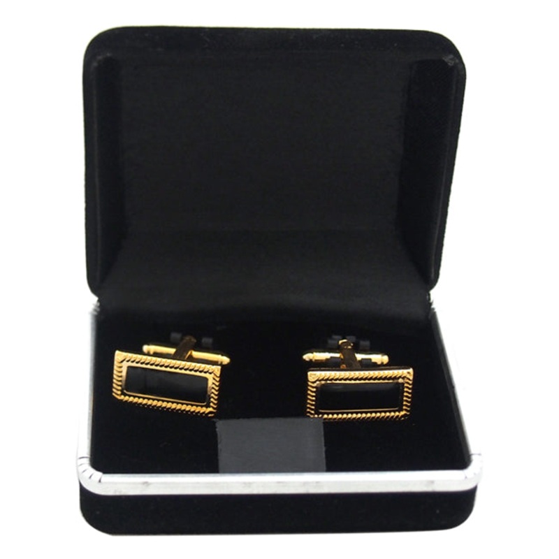 B46 Cufflinks by Polanni for Men - W 2 x L 1 CM Cufflinks