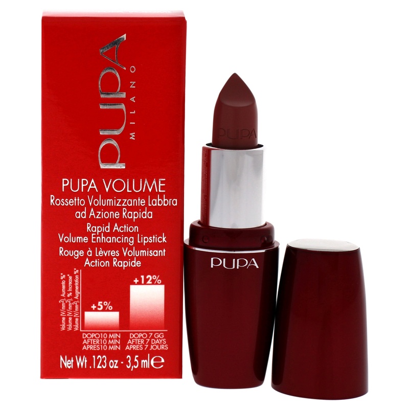 Pupa Volume Fast-Action Lipstick - 100 Nude by Pupa Milano for Women - 0.123 oz Lipstick