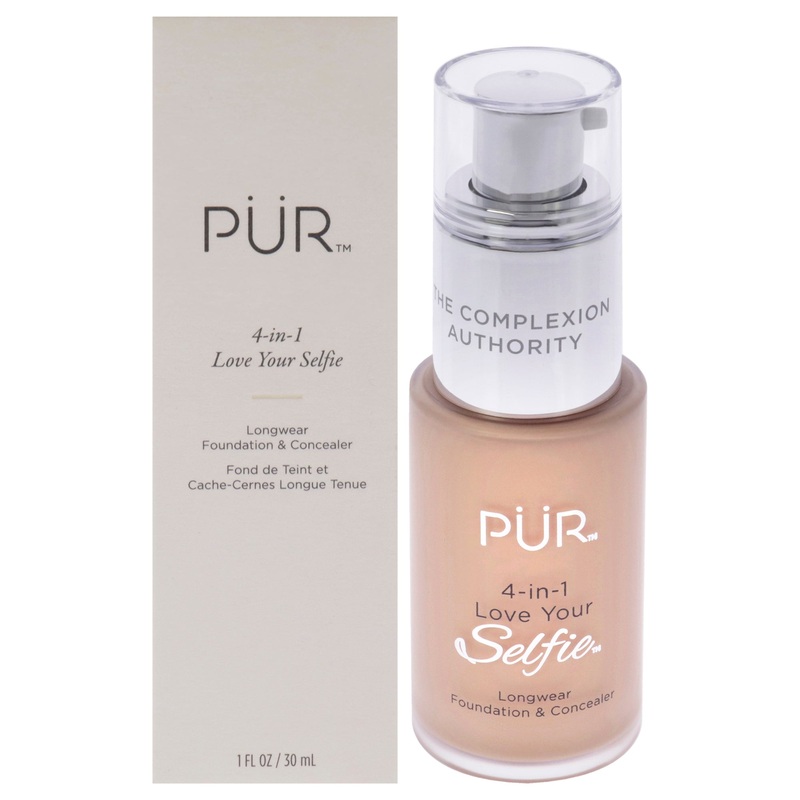 4-in-1 Love Your Selfie Longwear Foundation and Concealer - MP3 Blush Medium-Light Blush Medium with Neutral Undertones by Pur Cosmetics for Women - 1 oz Makeup