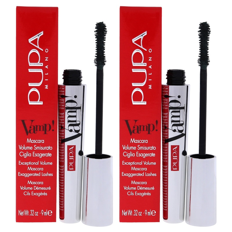 Vamp! Mascara - 504 Military Green by Pupa Milano for Women - 0.32 oz Mascara - Pack of 2