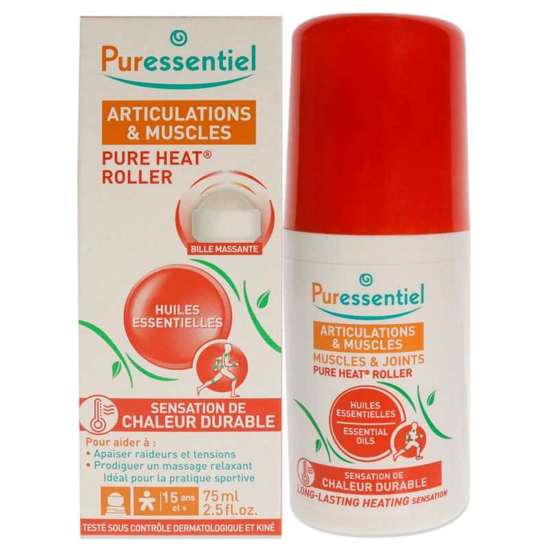 Muscles and Joints Pure Heat Roller by Puressentiel for Unisex - 2.5 oz Oil