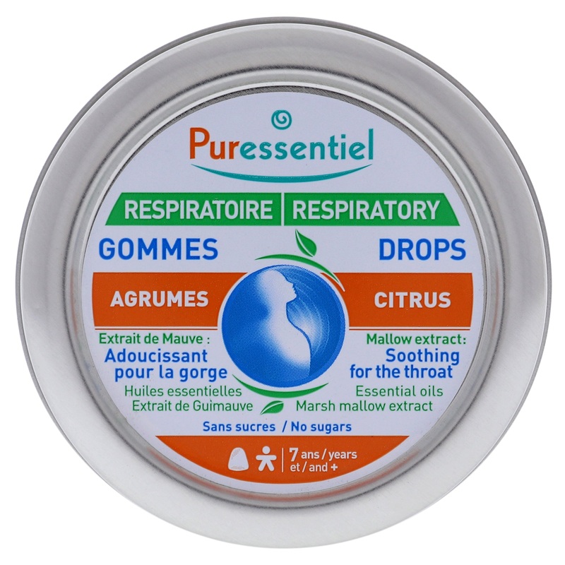 Respiratory Throat Drops - Agrume by Puressentiel for Unisex - 1.6 oz Drops