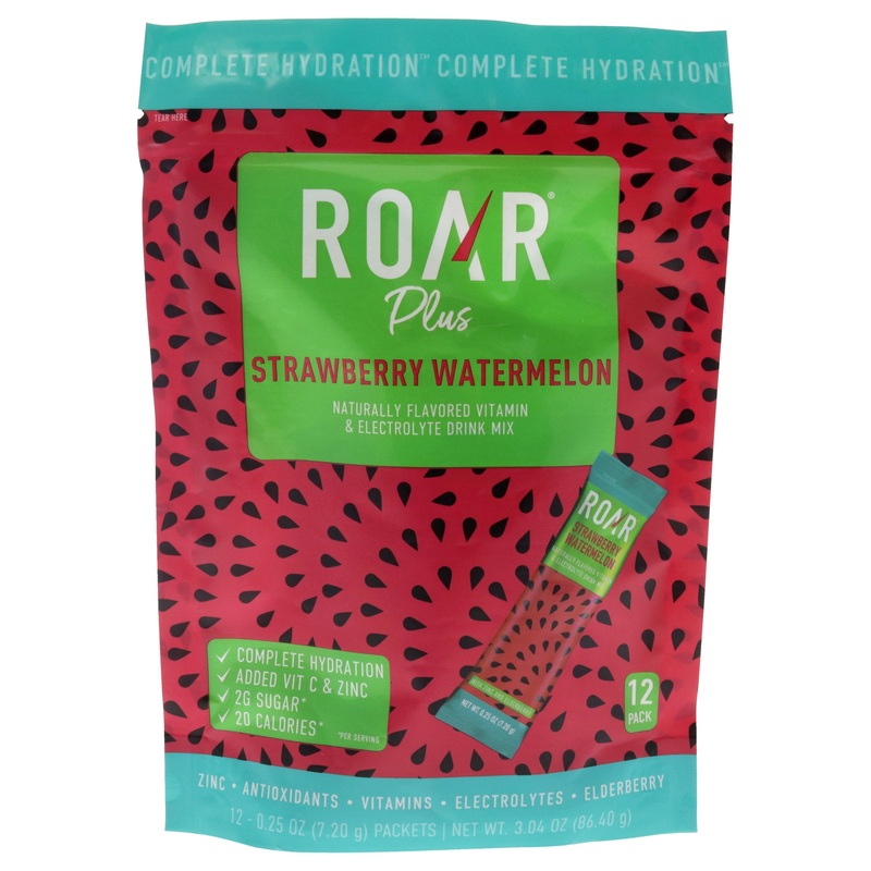 Naturally Flavored Vitamin and Electroly Drink Mix - Strawberry Watermelon by Roar for Unisex - 12 x 0.25 oz Electrolytes
