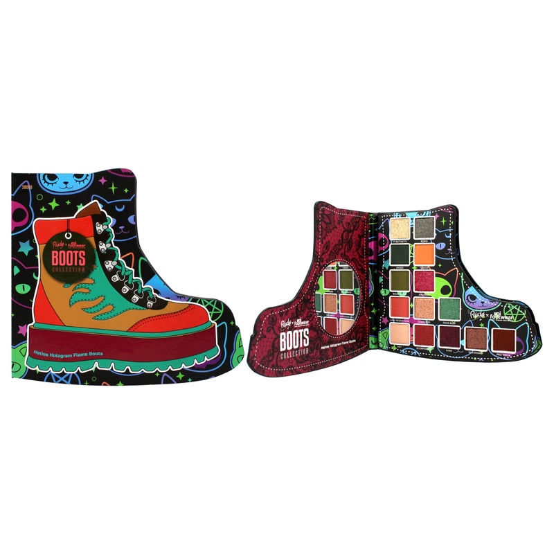 Rude x Koi Footwear Boots Collection - Helios Hologram Flame Boots by Rude Cosmetics for Unisex - 0.49 oz Display