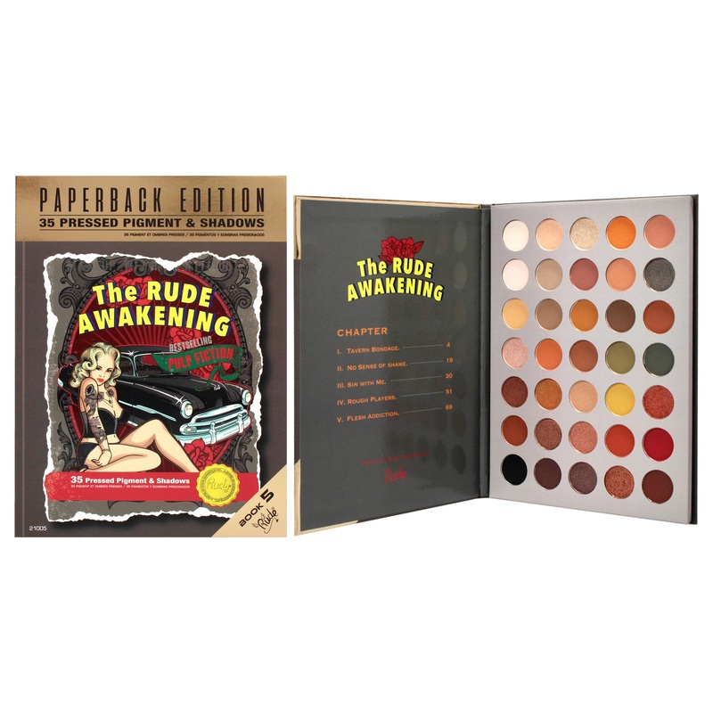 The Rude Awakening Eyeshadow Palette - Paperback Edition by Rude Cosmetics for Women - 0.74 oz Palette
