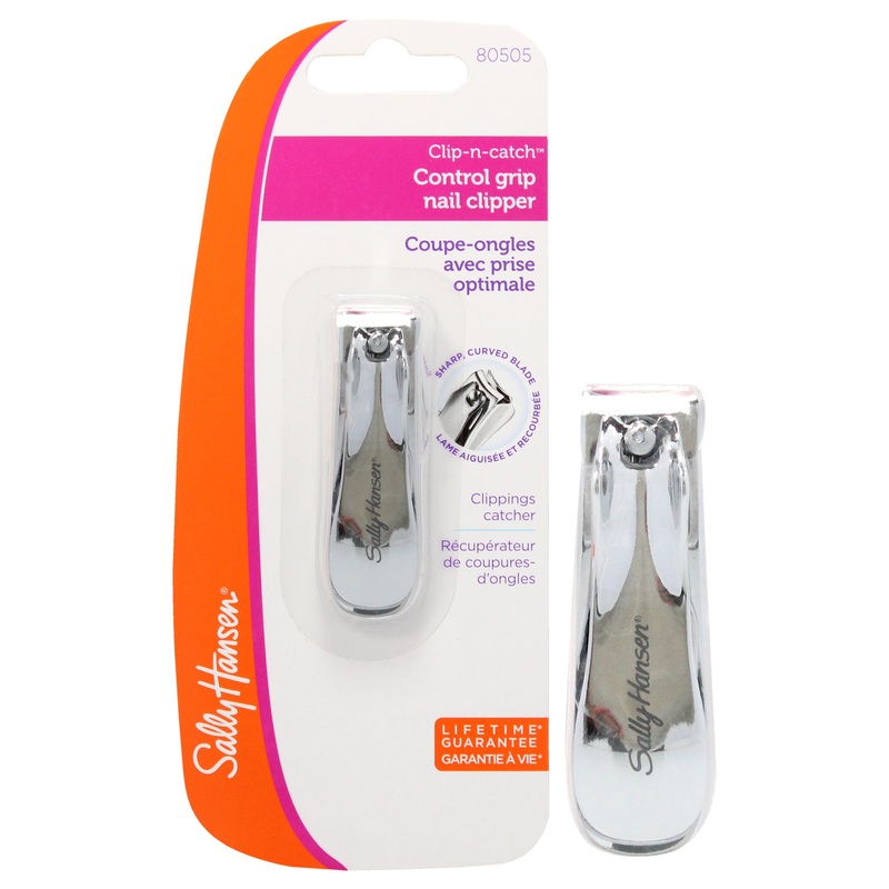 Clip-n-Catch Control Grip Nail Clipper - 80505 by Sally Hansen for Women - 1 Pc Nail Clipper