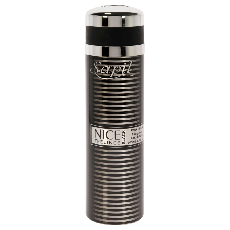 Nice Feelings Black by Sapil for Men - 6.76 oz Deodorant Spray