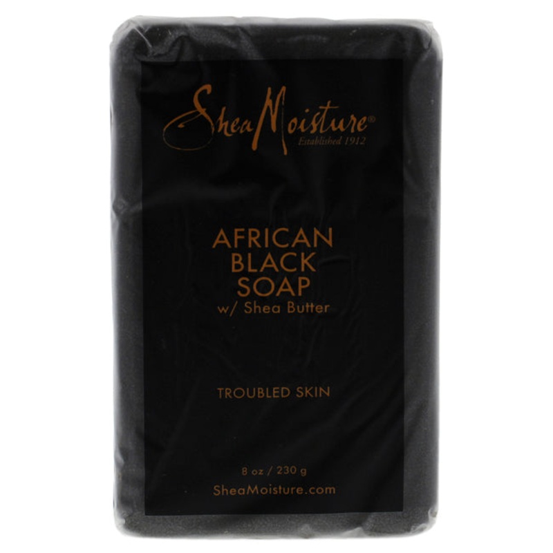 African Black Soap Troubled Skin by Shea Moisture for Unisex - 8 oz Bar Soap