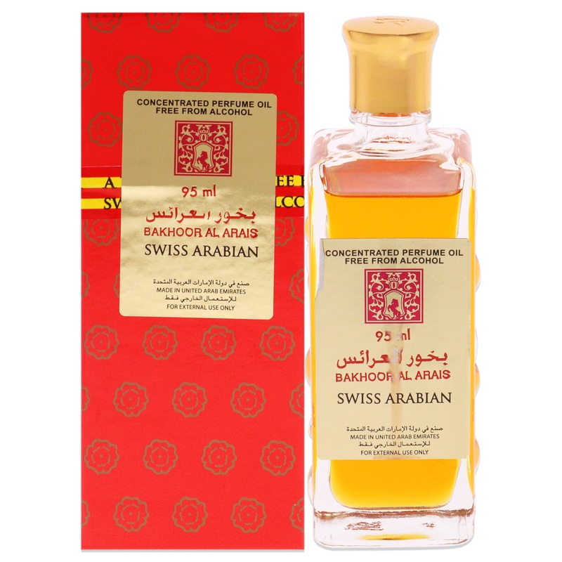 Bakhoor Al Arais by Swiss Arabian for Unisex - 3.2 oz Concentrated Perfume Oil