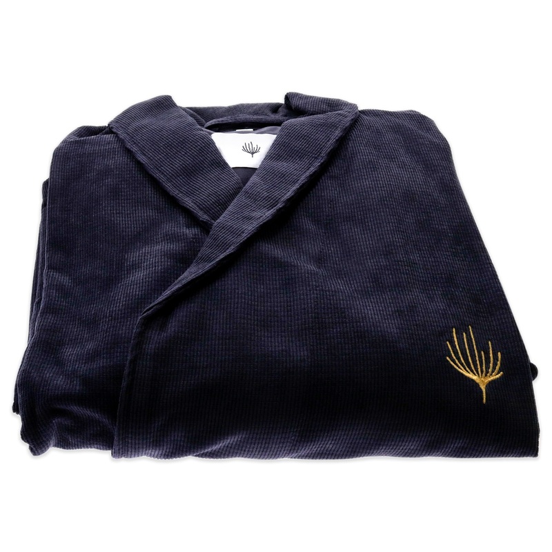 Bathrobe - Charcoal by Tara for Unisex - 1 Pc Bathrobe (4XL)