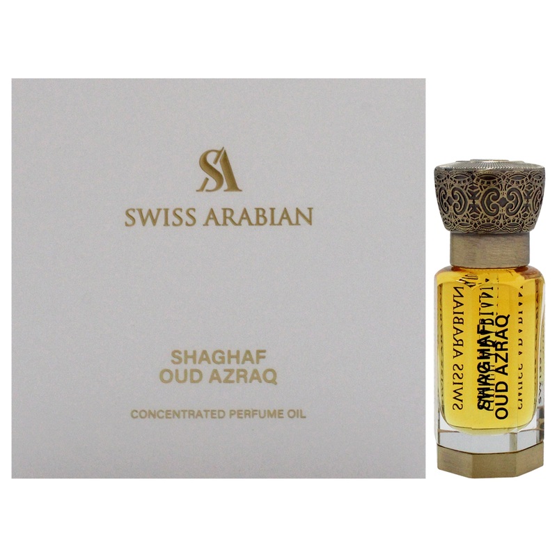 Shaghaf Oud Azraq by Swiss Arabian for Unisex - 0.4 oz Perfume Oil (Mini)