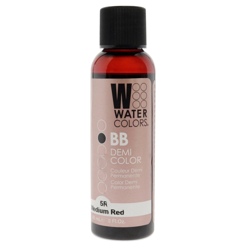 Watercolors BB Demi-Permanent Hair Color - 5R Medium Red by Tressa for Unisex - 2 oz Hair Color