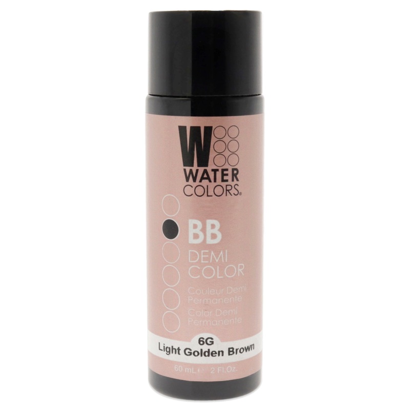 Watercolors BB Demi-Permanent Hair Color - 6G Light Golden Brown by Tressa for Unisex - 2 oz Hair Color