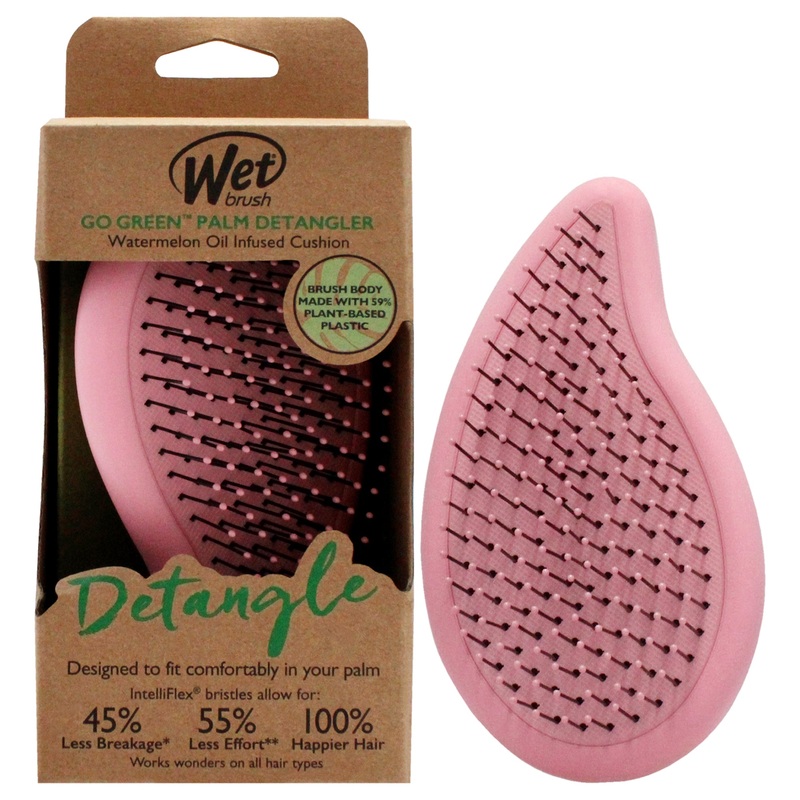 Go Green Palm Detangler - Pink by Wet Brush for Unisex - 1 Pc Brush