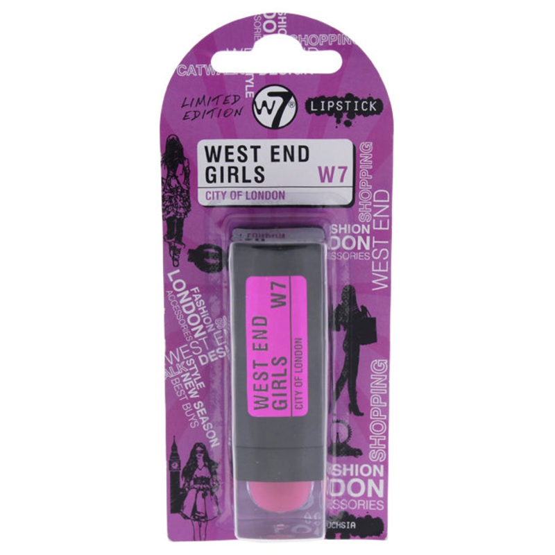 West End Girls City Of London - Fuchsia by W7 for Women - 0.10 oz Lipstick
