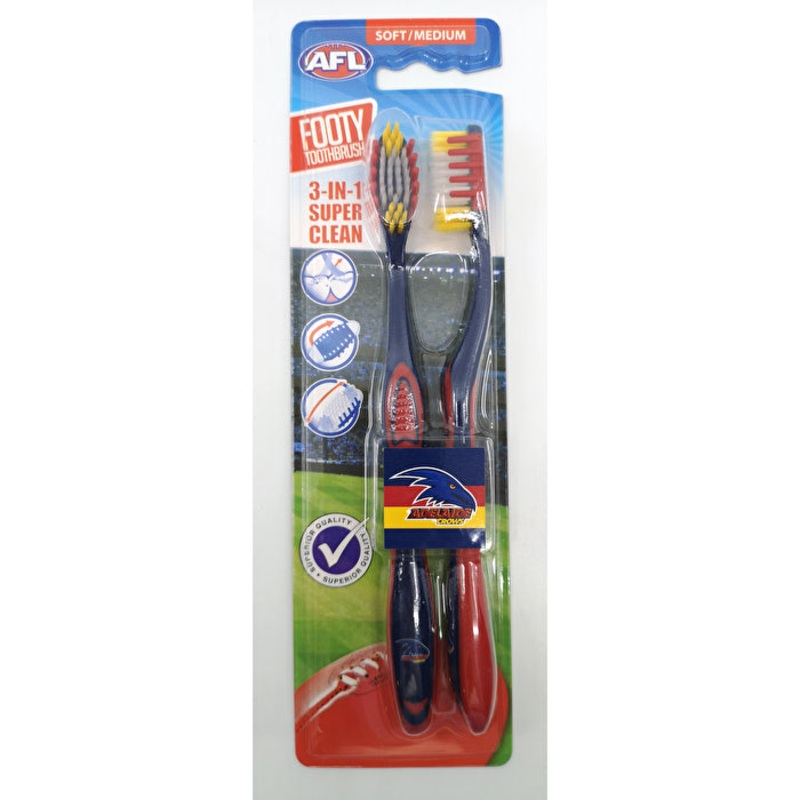 Afl Toothbrush North Melbourne 2 Pack