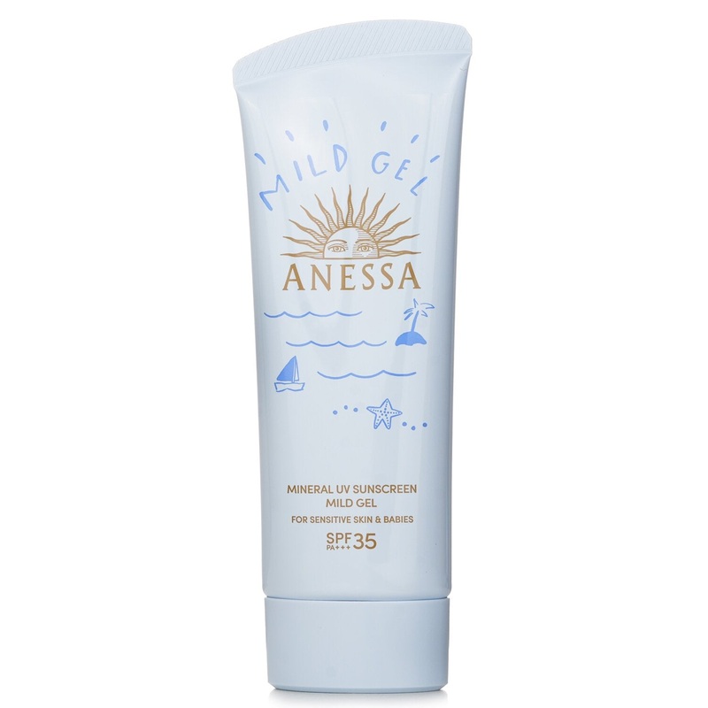 Anessa Mineral UV Sunscreen Mild Gel SPF35 For Sensitive Skin & Babies  90g