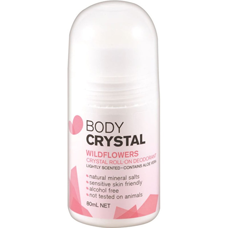 Body Crystal Crystal Deodorant Roll-On Wildflowers 80ml