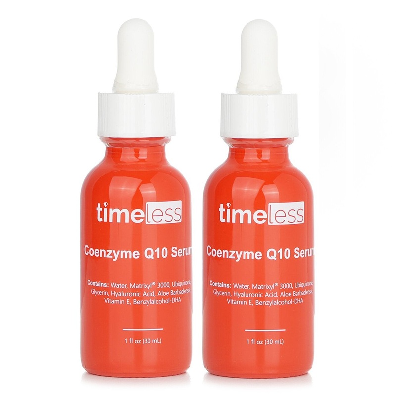 Timeless Skin Care 1+1 SetCoenzyme Q10 Serum + Matrixyl 3000 + Hyaluronic Acid  30ml/1oz x2