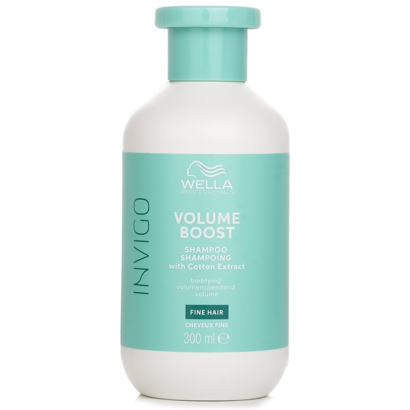 Wella Invigo Volume Boost Shampoo With Cotton Extract Fine Hair  300ml